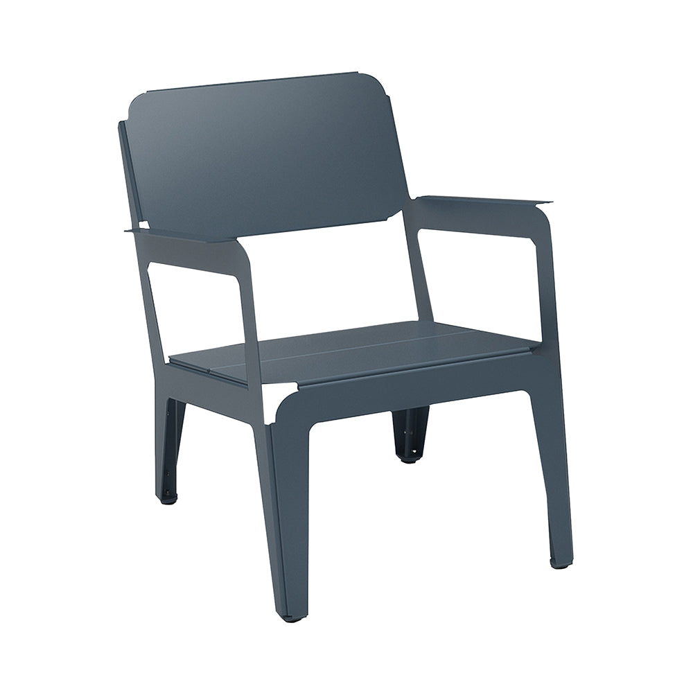 Bended Lounger: Grey Blue