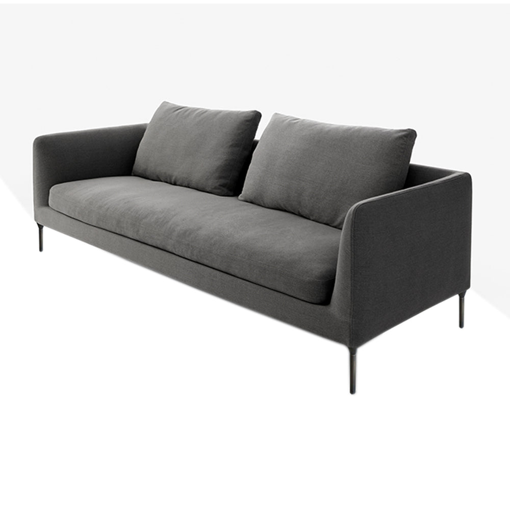 Delta 245 Sofa: Black Nickel