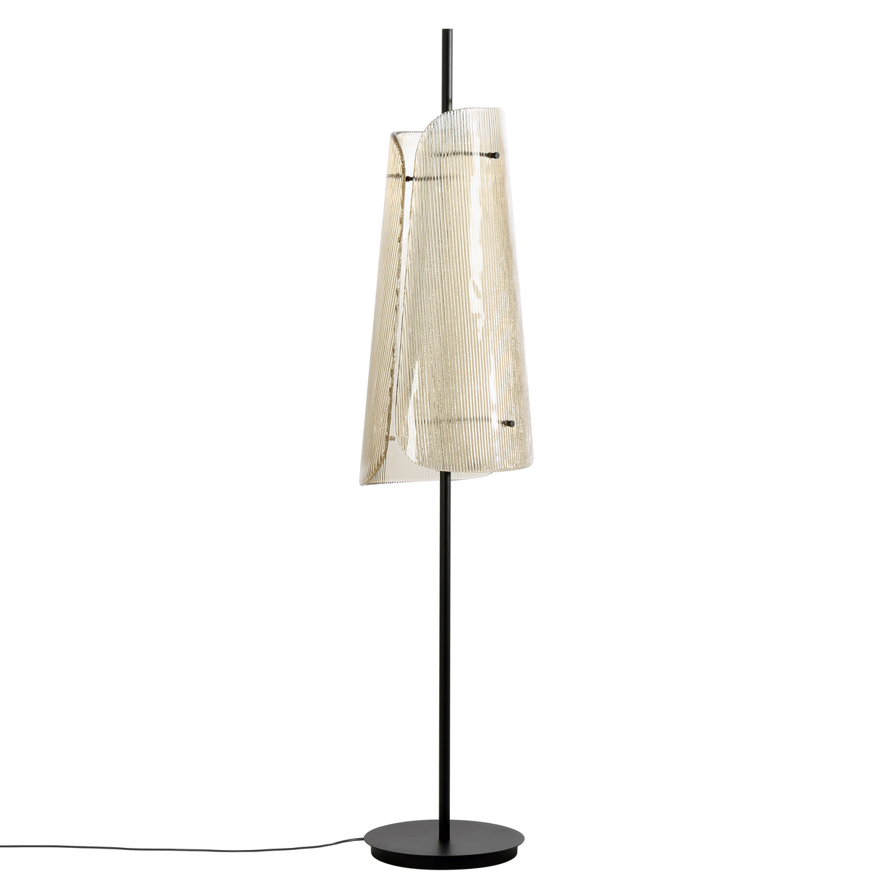 Bent Floor Lamp: Smoky Grey