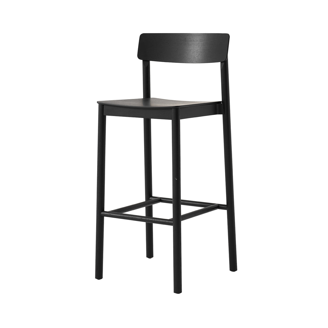 Betty Bar + Counter Chair: TK16 + TK13 + Black Lacquered Ash