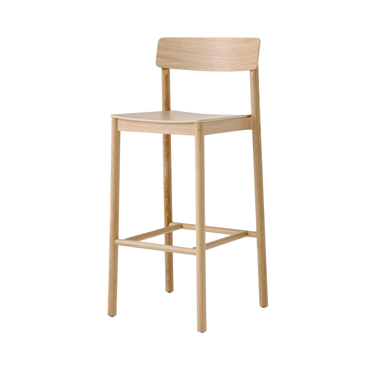 Betty Bar + Counter Chair: TK16 + TK13 + Lacquered Solid Oak
