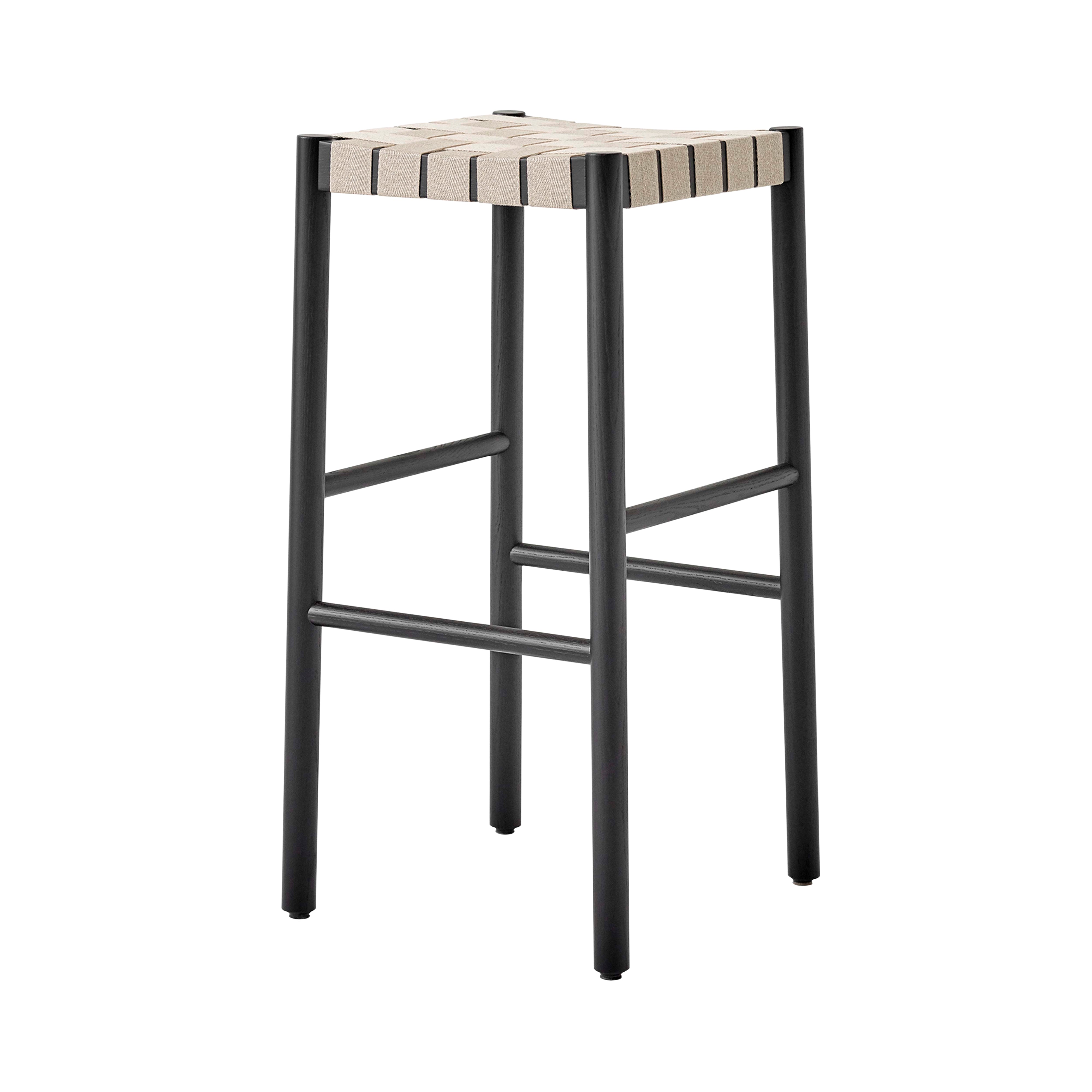 Betty Bar + Counter Chair: TK8 + TK7 + Bar (TK8) + Black Lacquered Ash + Natural