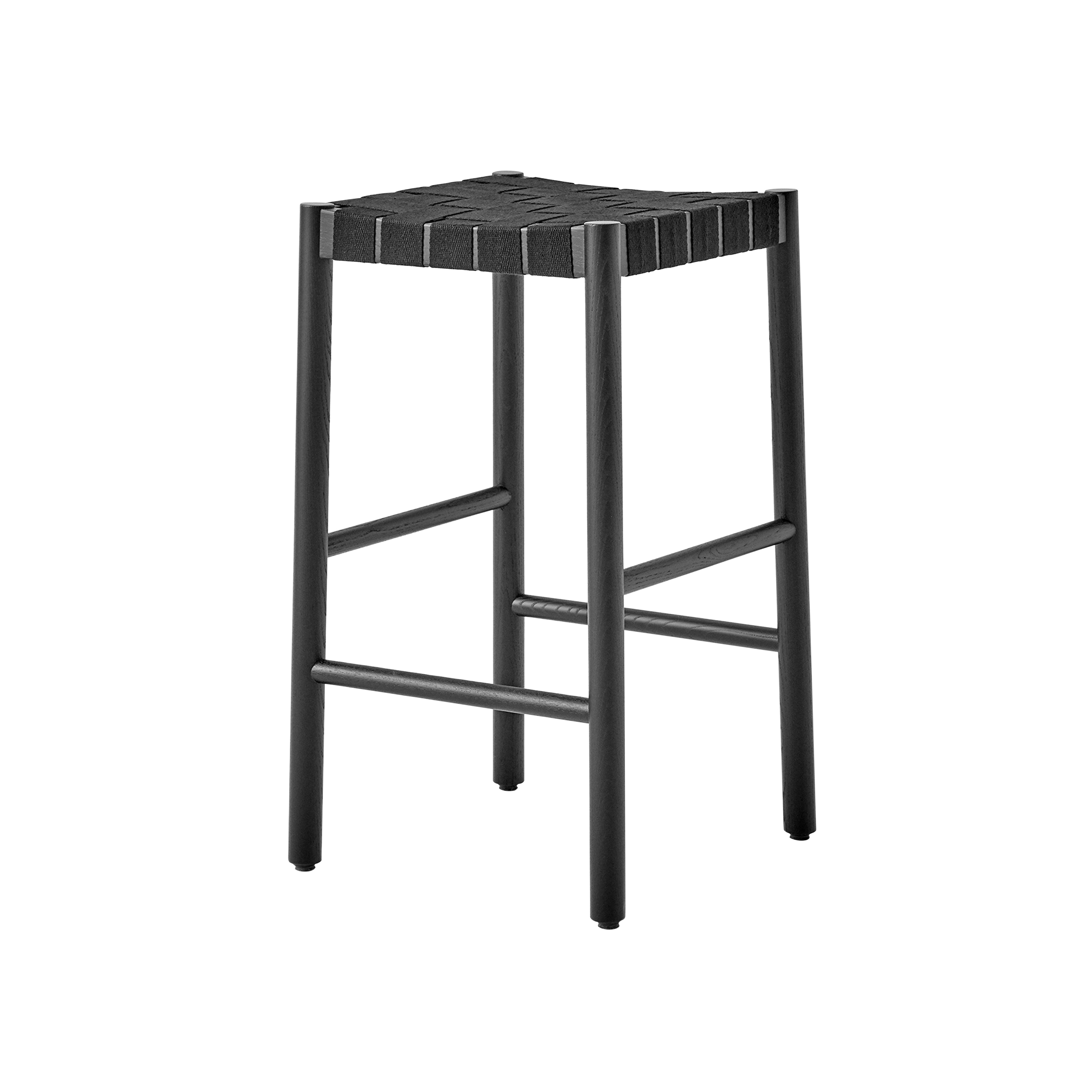 Betty Bar + Counter Chair: TK8 + TK7 + Counter (TK7) + Black Lacquered Ash + Black