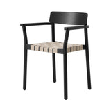 Betty Stacking Armchair TK9: Set of 2 + Black Lacquered Ash + Natural