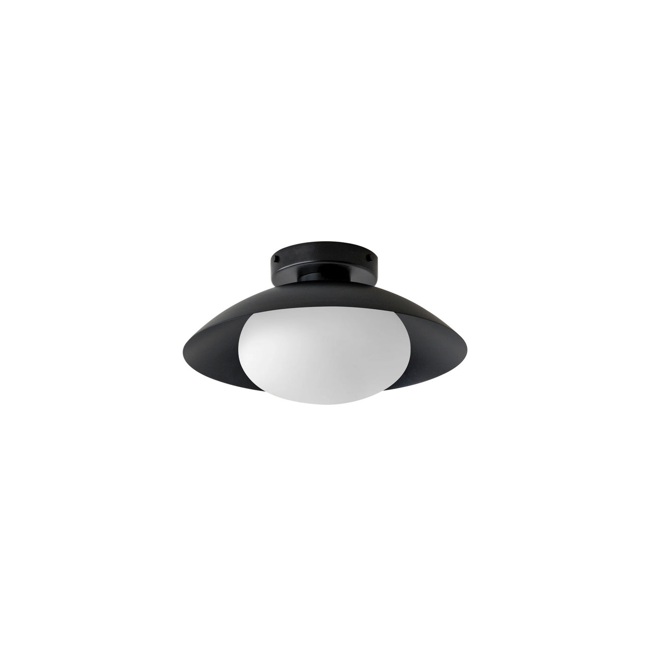 Arundel Mushroom Surface Mount: Outdoor + Black + Black