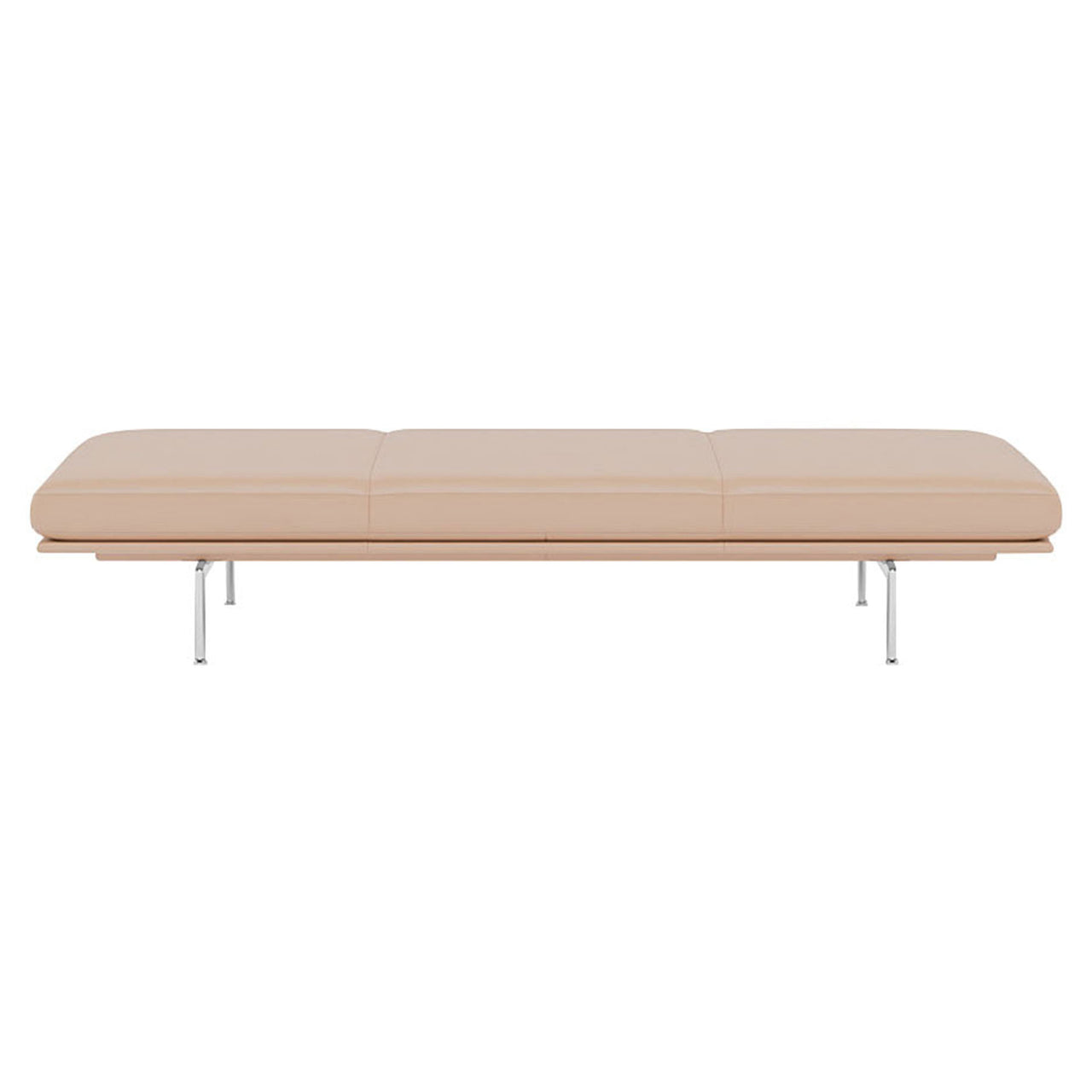 Outline Daybed: Polished Aluminum