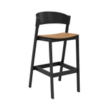 Cover Bar Stool: Upholstered + Black + Without Foot Protect