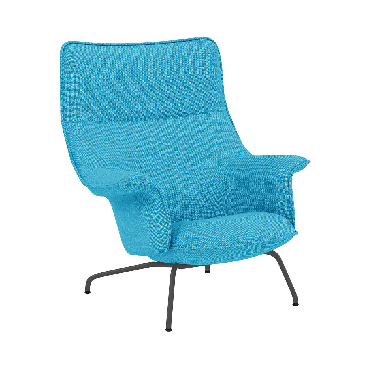 Doze Lounge Chair: High + Anthracite Black