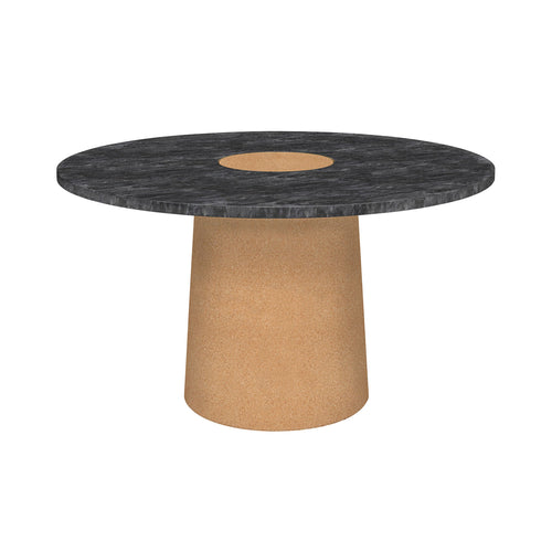 Sintra Dining Table: Black Marble