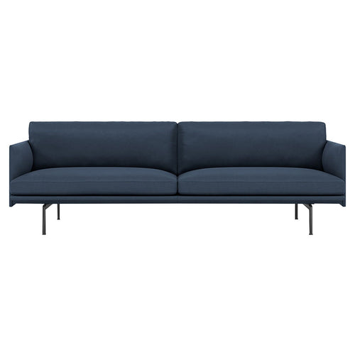 Outline 3-Seater Sofa: Black