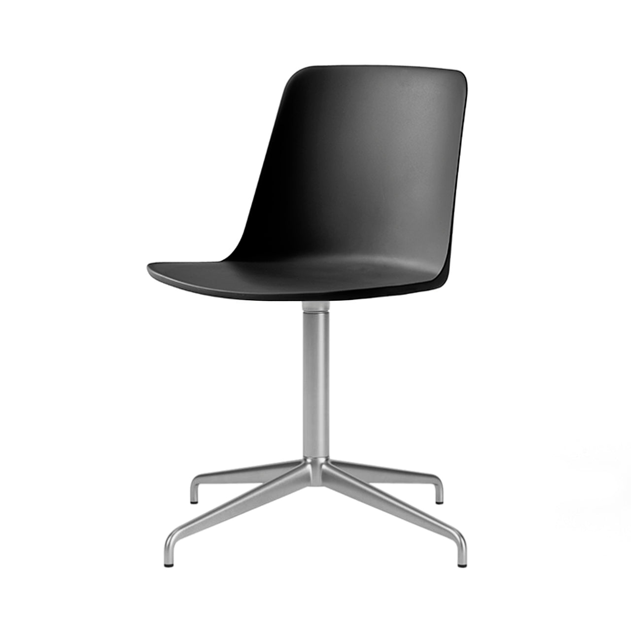 Rely Chair HW11: Black + Polished Aluminum