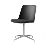 Rely Chair HW12: Polished Aluminum + Black