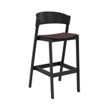 Cover Bar Stool: Upholstered + Black + Without Foot Protect