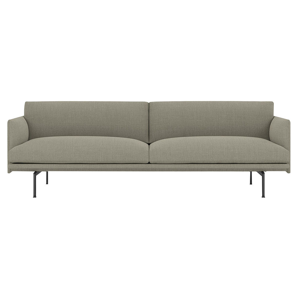 Outline 3-Seater Sofa: Black