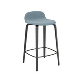 Visu Counter Stool: Upholstered + Black