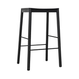 Tangerine Bar Stool: Black Stained Oak