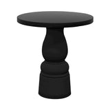 Container Round Table: Extra Small + New Antiques + Black Stained + Black
