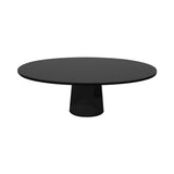 Container Oval Table: Small + Black Stained + Black