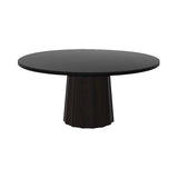 Container Round Table: Extra Large + Bodhi Cover + Black Stained Oak + Wenge