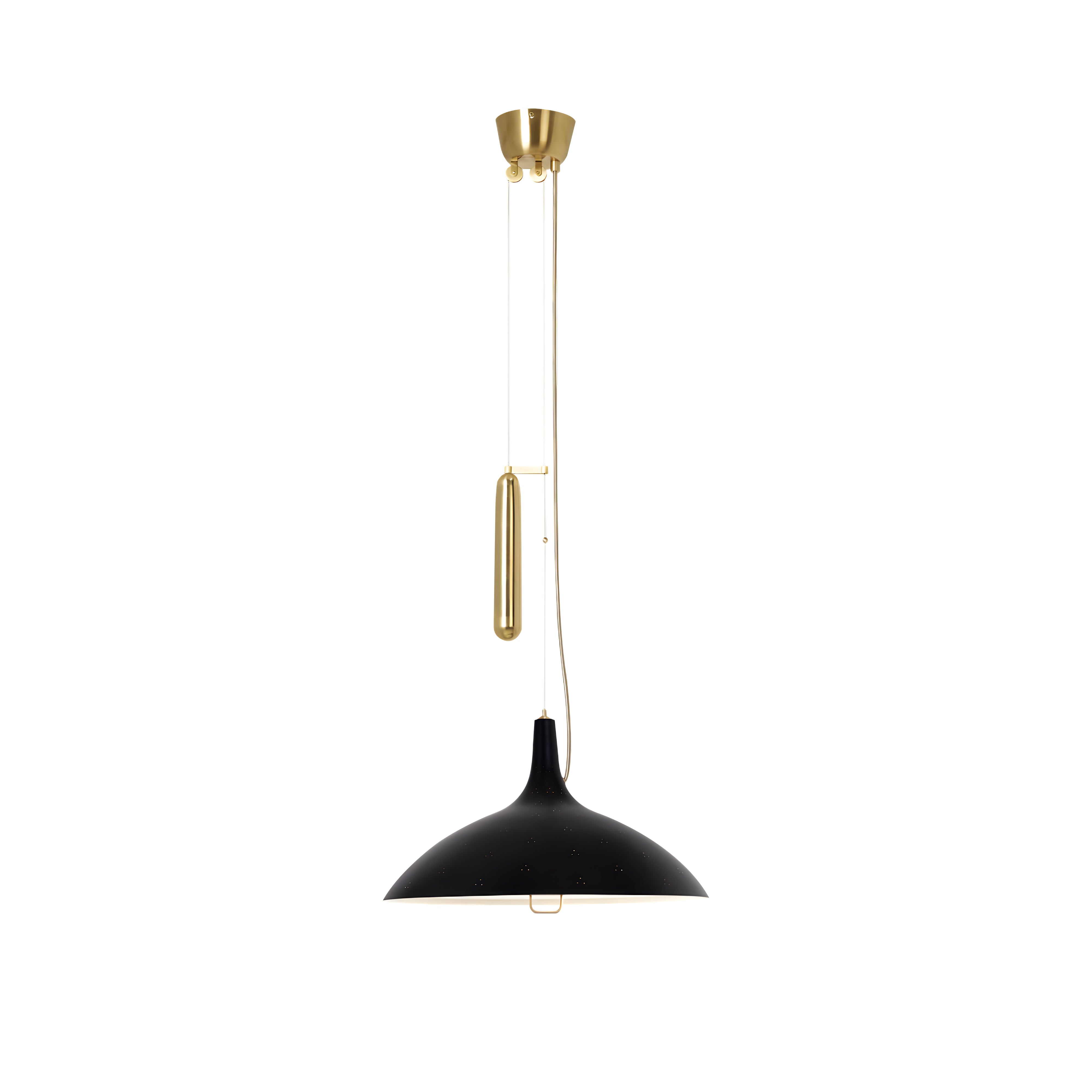 A1965 Pendant Lamp: Soft Black Semi Matt