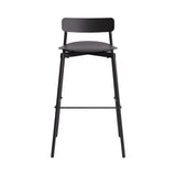 Fromme Stacking Bar + Counter Stool: Outdoor + Bar + Black