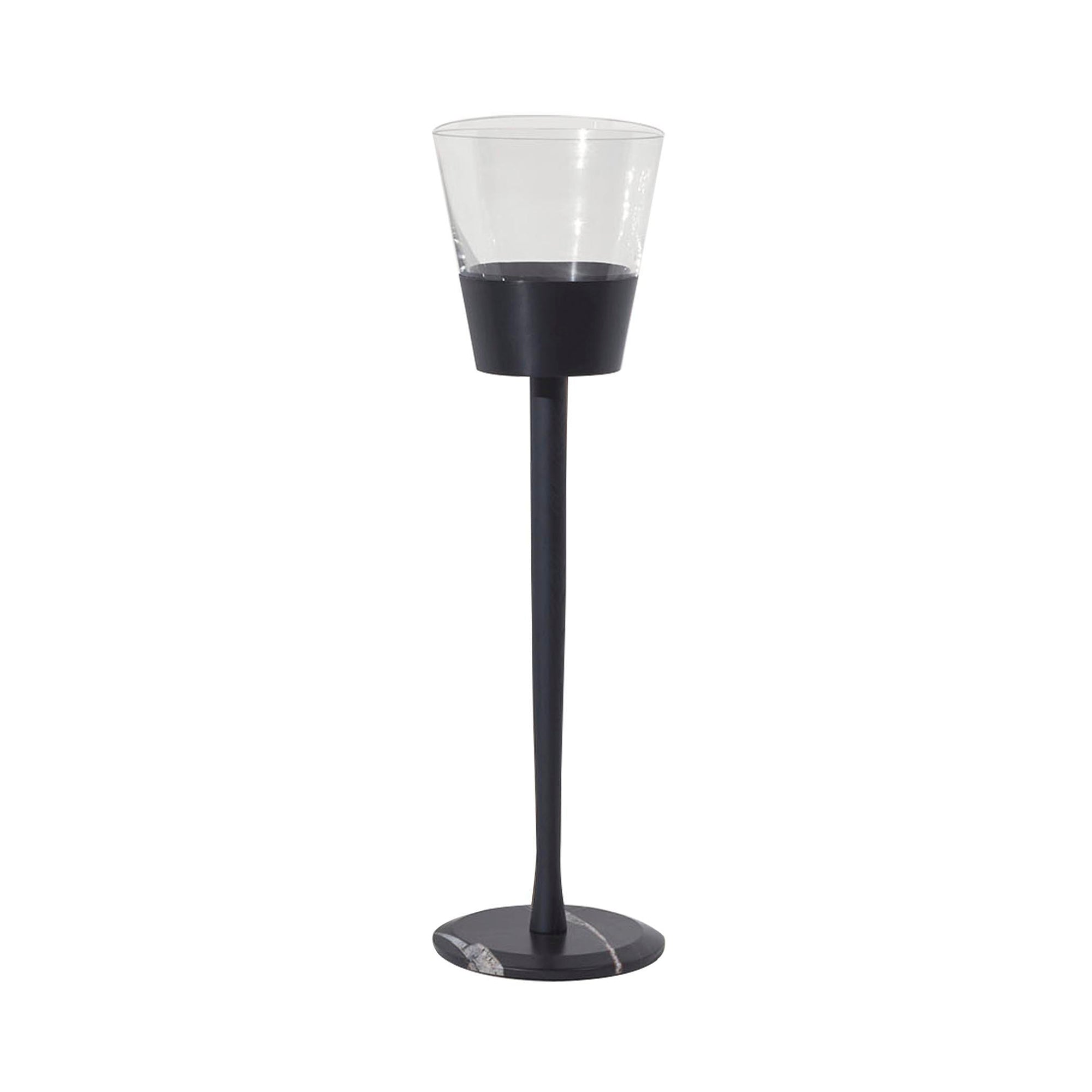 Champagnera Champagne Bucket: Emperador Marble + Black Stained Ash + Black