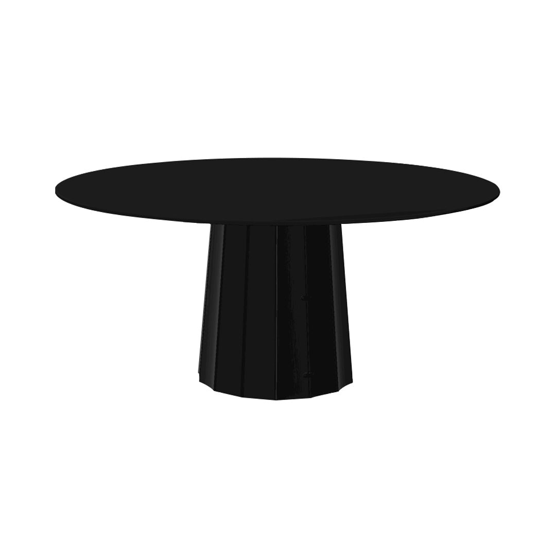 Container HPL Round Table: Extra Large + Bodhi Cover + Black + Black
