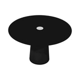 Container HPL Round Table: Medium + Black with Hole + Black