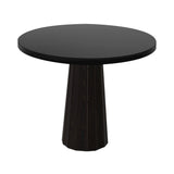 Container Round Table: Small + Bodhi Cover + Black Stained + Wenge
