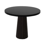 Container Round Table: Small + Bodhi Cover + Black Stained + Wenge