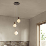 Triple Pendant with Sphere IV