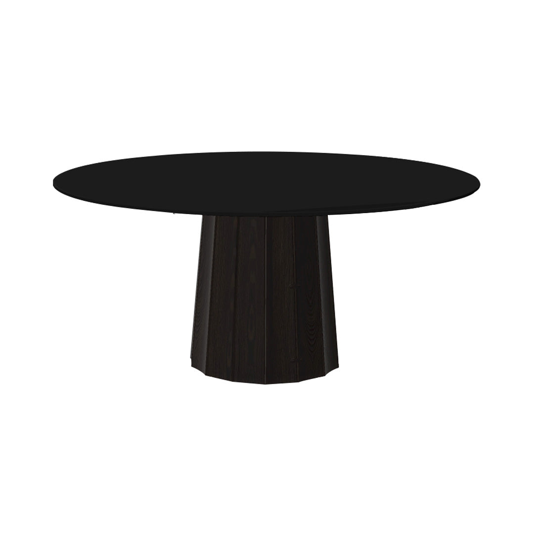 Container HPL Round Table: Extra Large + Bodhi Cover + Black + Wenge
