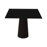 Container HPL Square Table: Large + Bodhi Cover + Black + Wenge