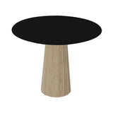 Container HPL Round Table: Small + Bodhi Cover + Black + White Wash