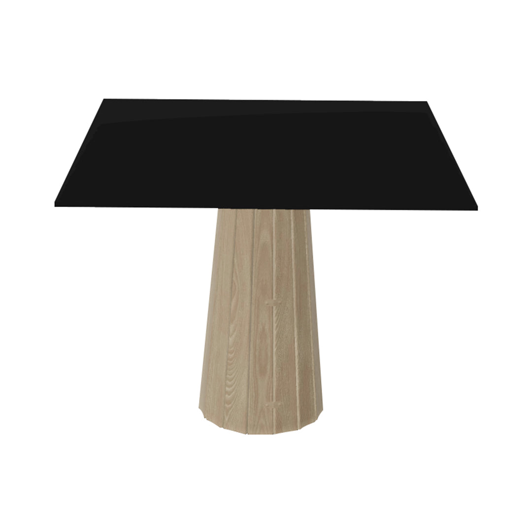 Container HPL Square Table: Large + Bodhi Cover + Black + White Wash