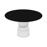 Container HPL Round Table: Medium + New Antiques + Black + White