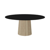 Container HPL Round Table: Extra Large + Bodhi Cover + Black + White Wash