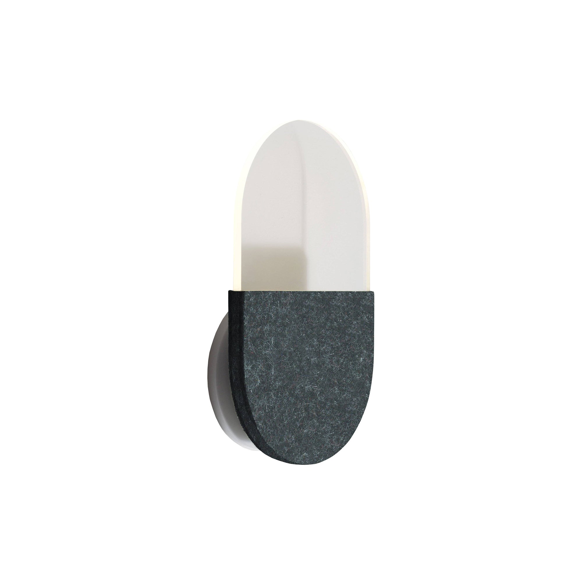 Slab Wall Lamp: Black Wool