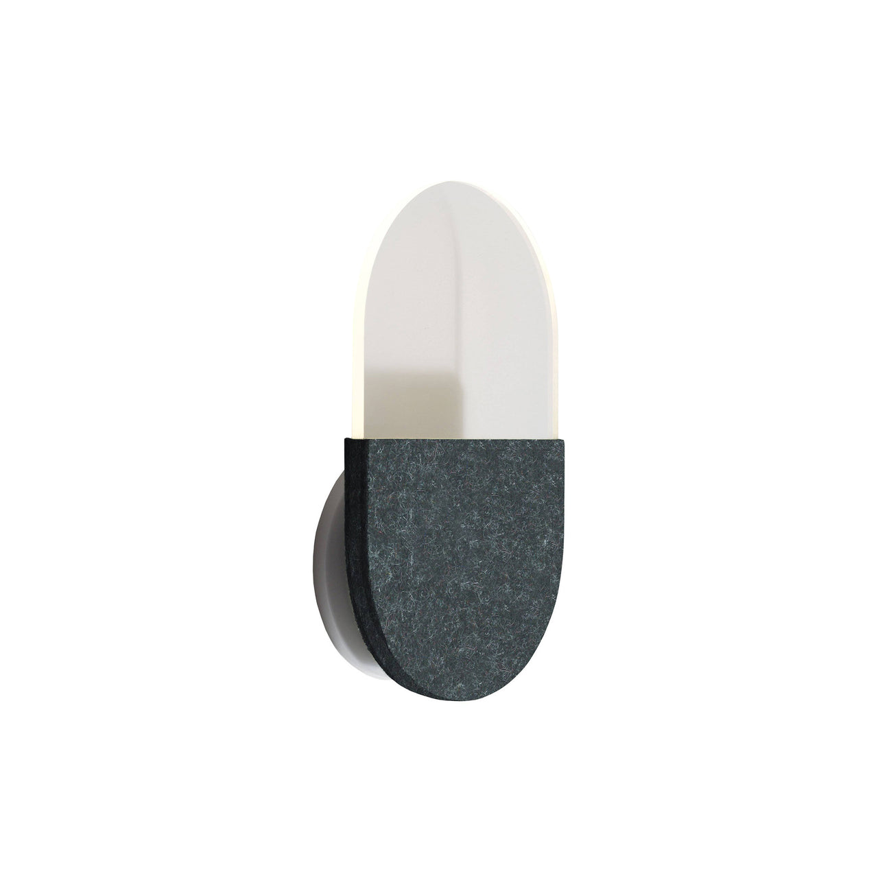 Slab Wall Lamp: Black Wool