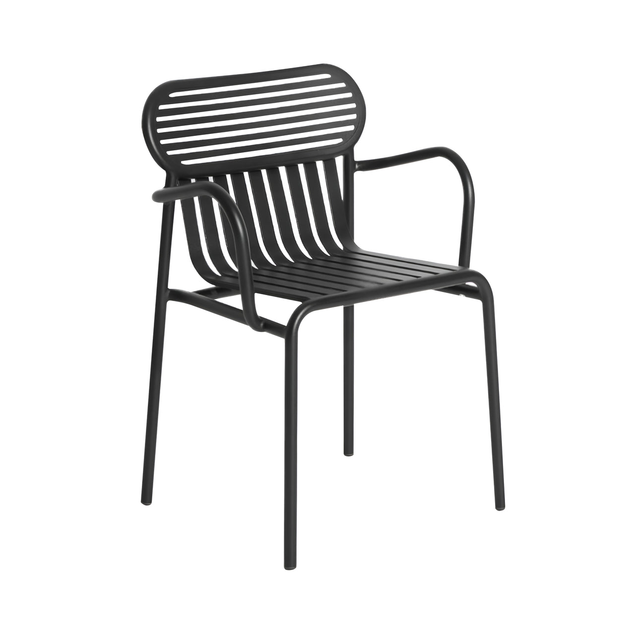 Week-End Stacking Armchair: Set of 2 + Black + Without Cushion