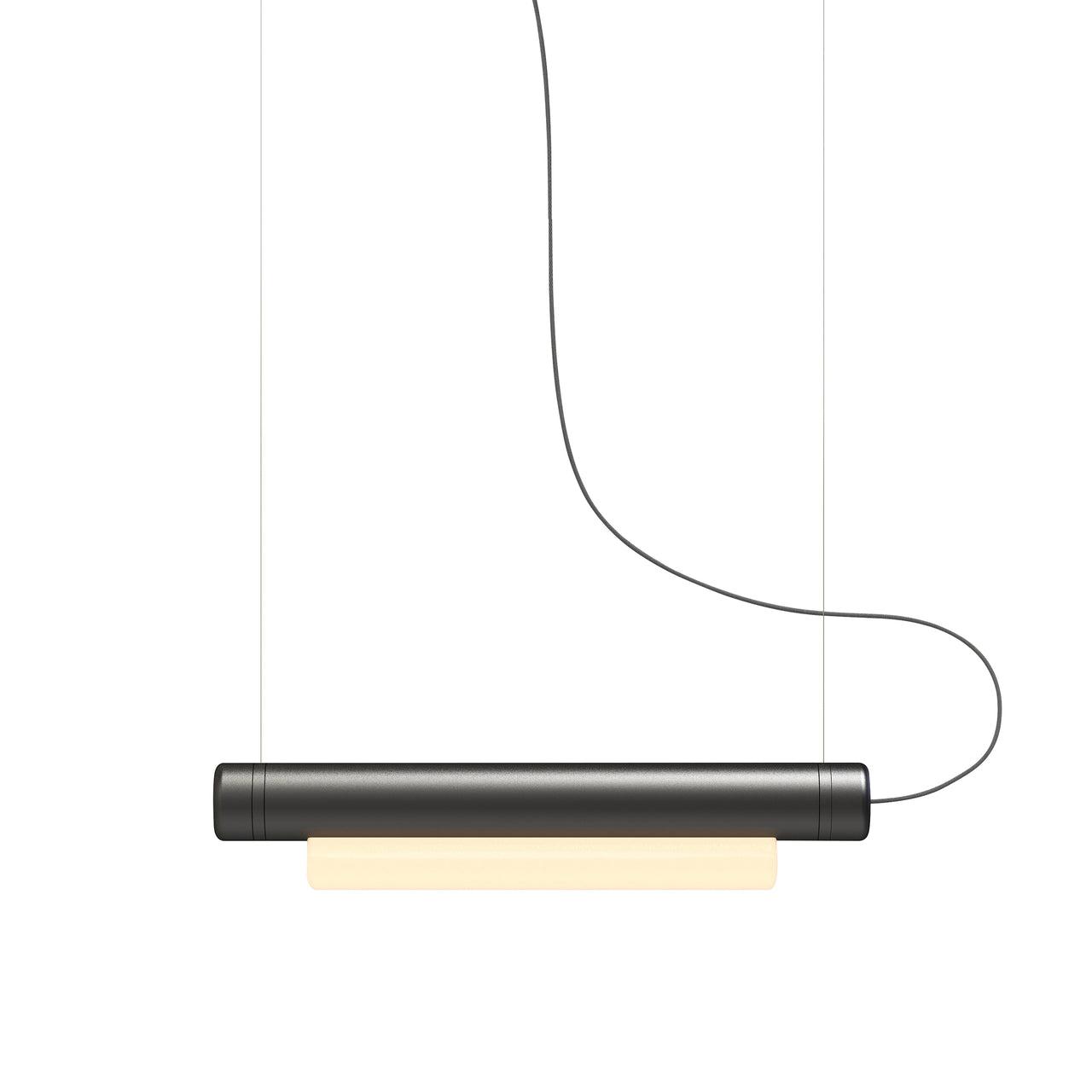 Pipeline 40 Pendant Light: Black + Black