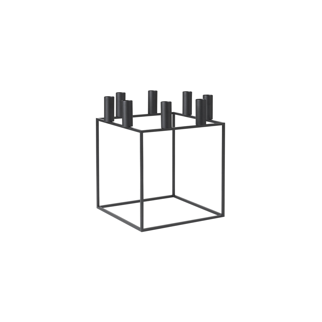 Kubus Candleholders: Black + 8 + Without Base