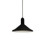 Torch Light Pendant: S3 Cone + Black + Black Cable