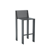 Block Barstool: Black + Circle Perforation
