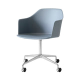 Rely Armchair HW48: Light Blue + Polished Aluminum