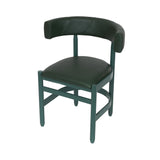Botero Armchair: Black + Tarnsjo Leather Green
