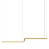 Pipeline CM3 Pendant Light: Brass + Brass
