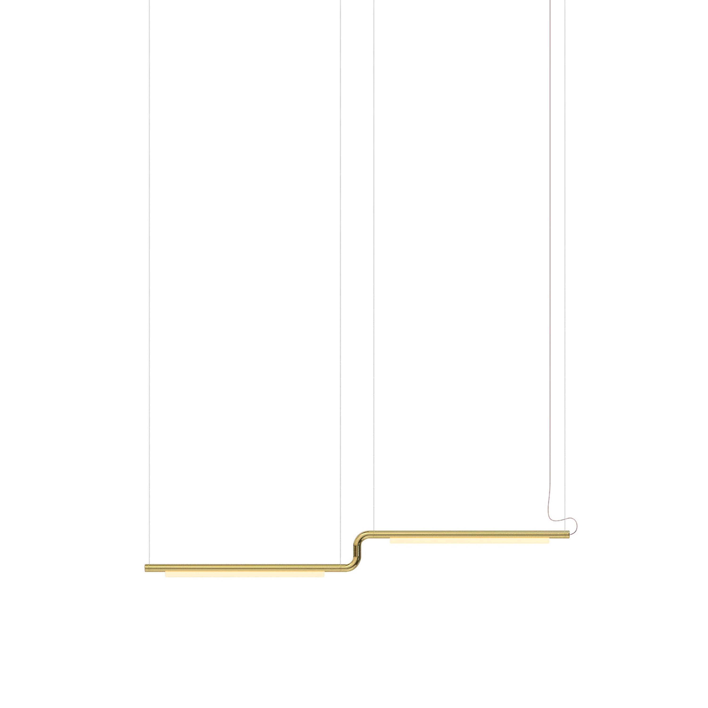 Pipeline CM3 Pendant Light: Brass