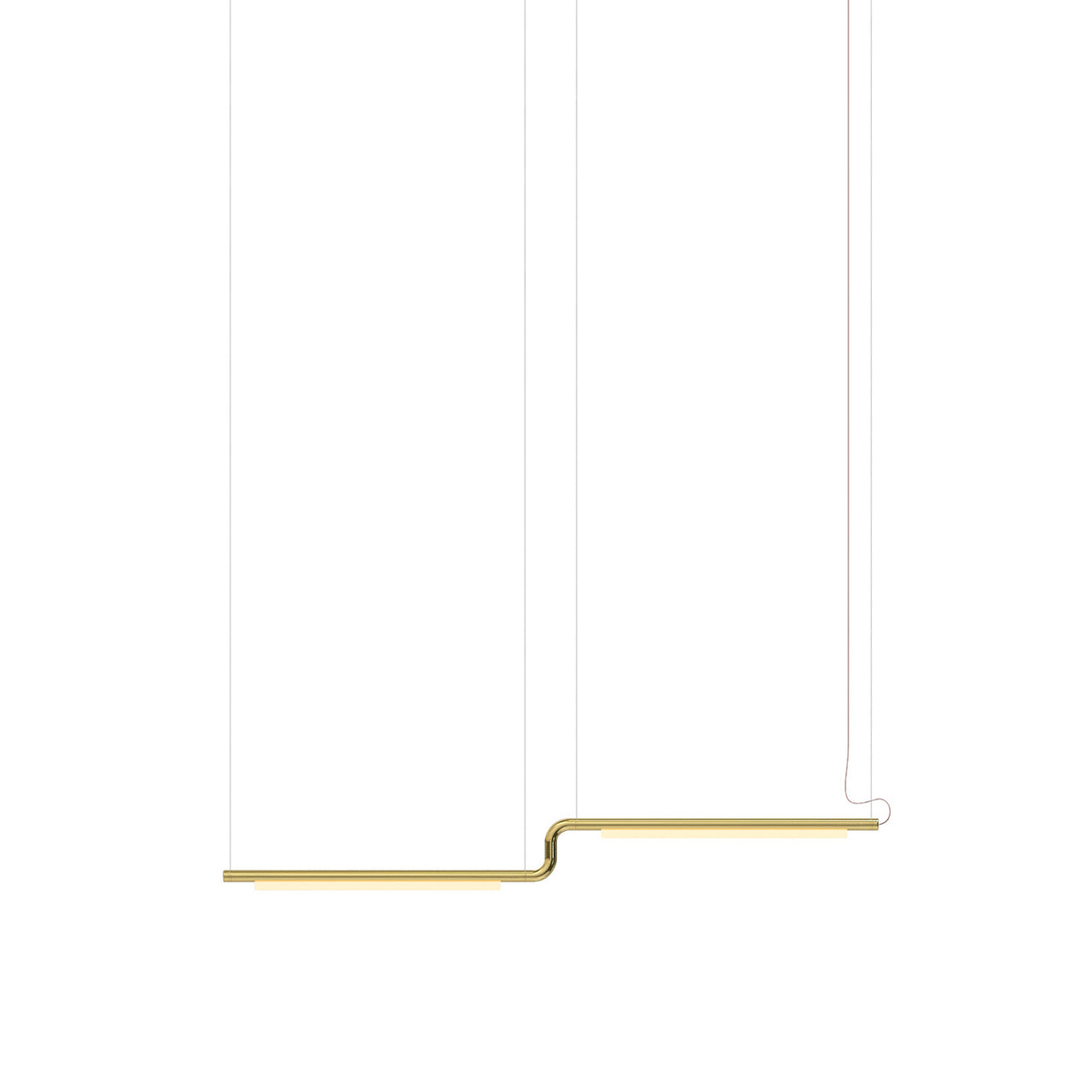 Pipeline CM3 Pendant Light: Brass