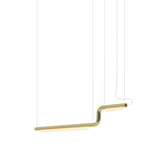 Pipeline CM2 Pendant Light: Brass